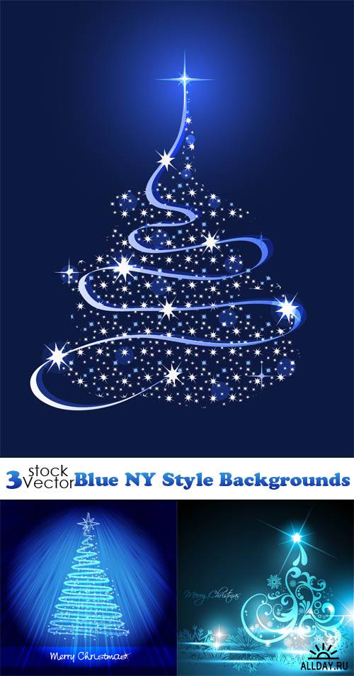 Vectors - Blue NY Style Backgrounds