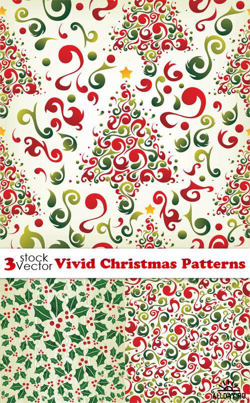 Vectors - Vivid Christmas Patterns