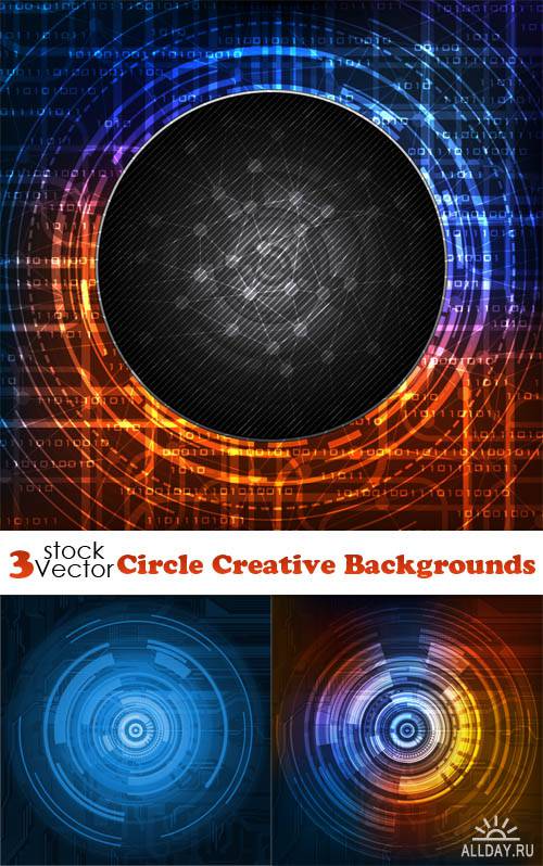 Vectors - Circle Creative Backgrounds