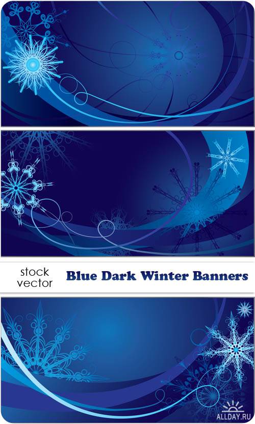   - Blue Dark Winter Banners