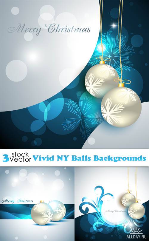 Vectors - Vivid NY Balls Backgrounds