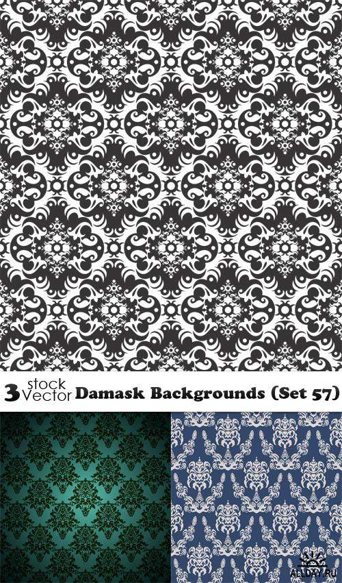 Vectors - Damask Backgrounds (Set 57)