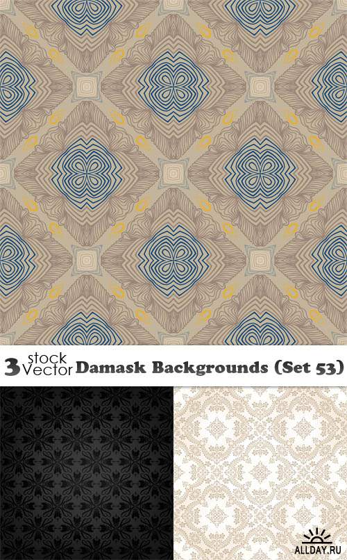 Vectors - Damask Backgrounds (Set 53)