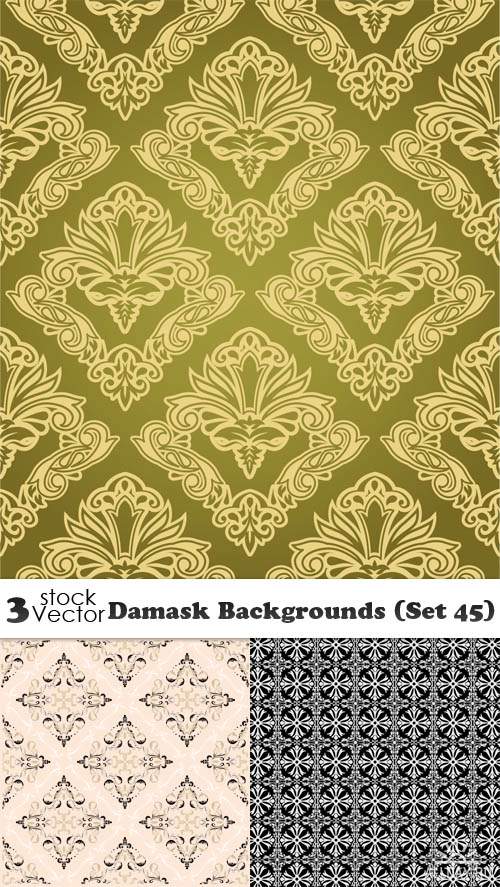 Vectors - Damask Backgrounds (Set 45)