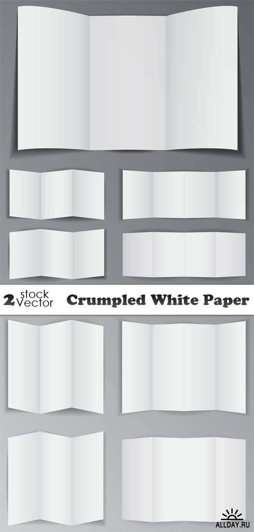 Vectors - Crumpled White Paper