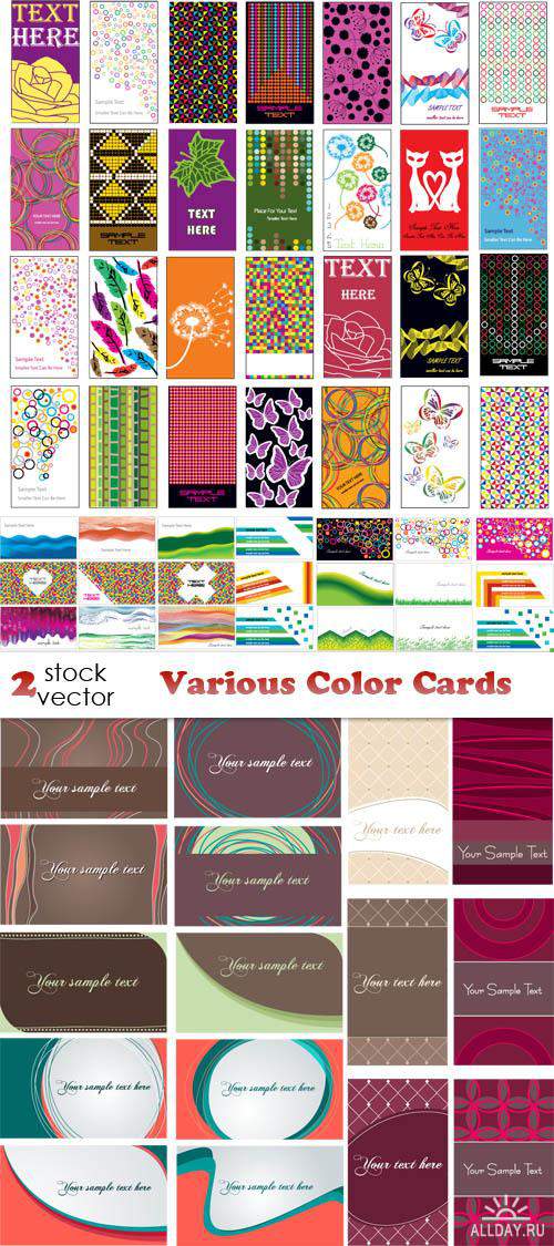   - Various Color Cards