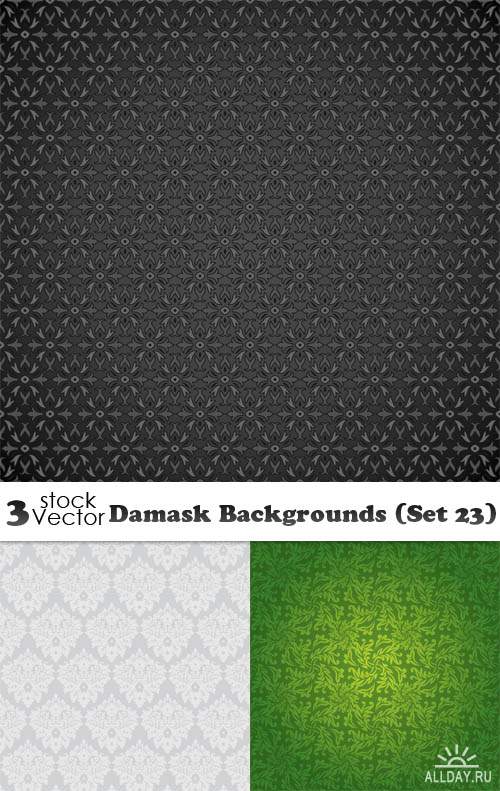 Vectors - Damask Backgrounds (Set 23)