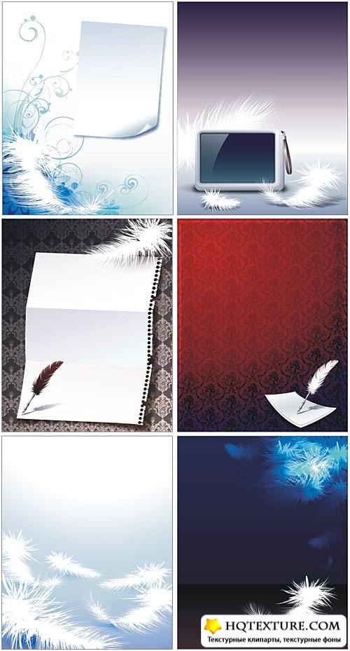 Backgrounds with feathers