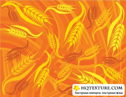 Wheat leaf pattern background material