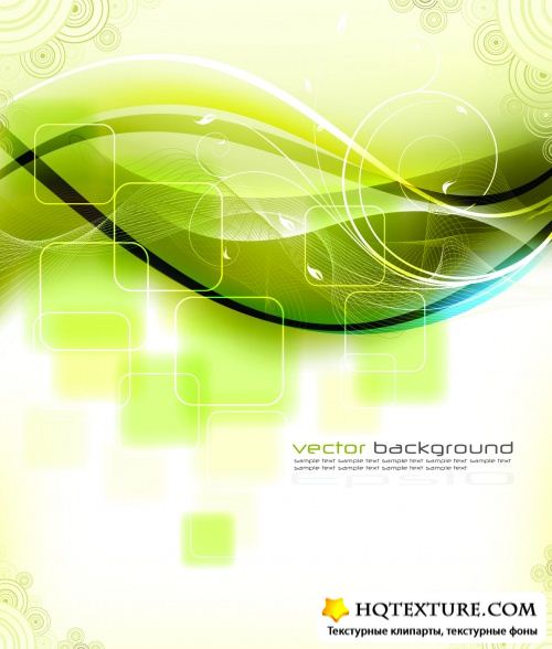 Green Abstract Backgrounds Vector