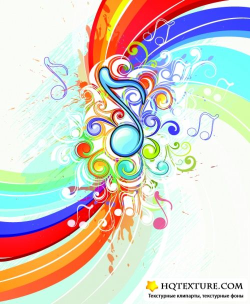 Abstract Musical Background - Stock Vectors