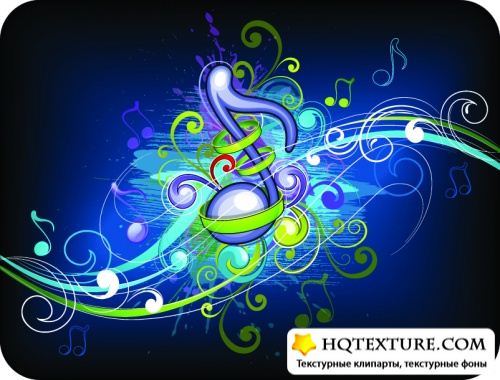 Abstract Musical Background - Stock Vectors