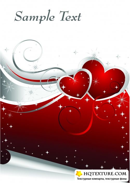 Stock: Background With Hearts. Valentine's Day