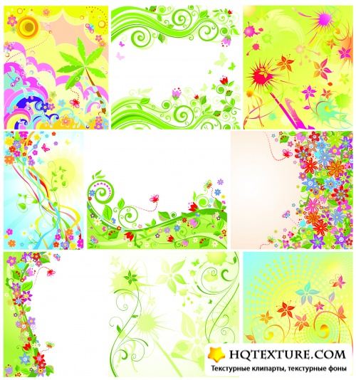 Floral Backgrounds Vector 2