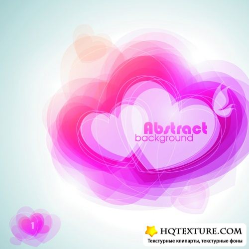 Greeting Cards with Hearts Vector