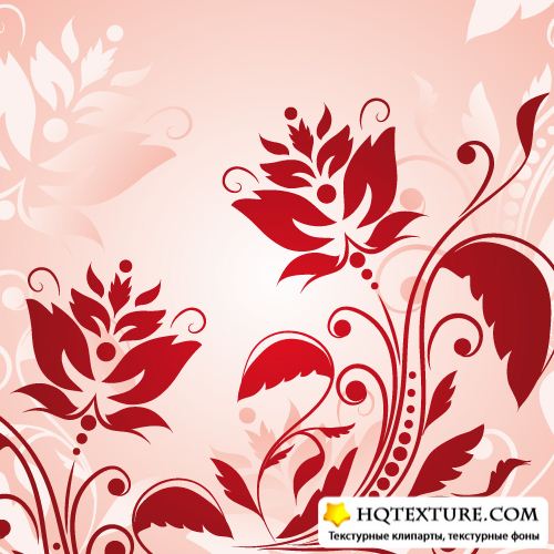 Abstract Floral Vintage Background