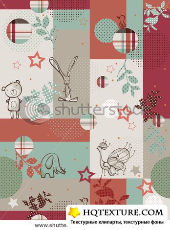Baby quilt seamless pattern