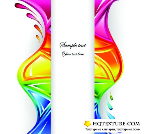 Abstract Color Splashes Vector