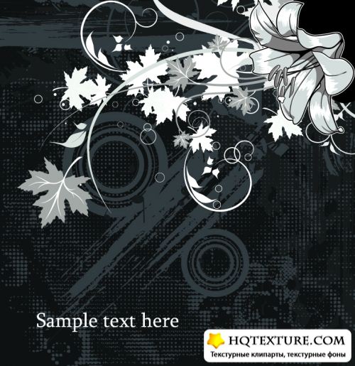 Grunge Flowers Backgrounds
