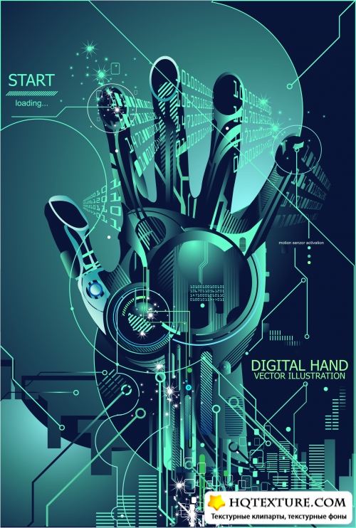 Stock Vector - Digital Hand