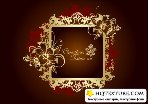 Vector Beautiful backgrounds and frames
