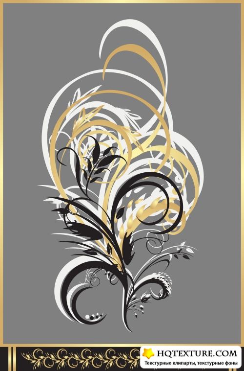 Golden swirls