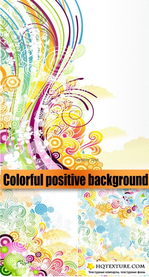 Colorful positive background