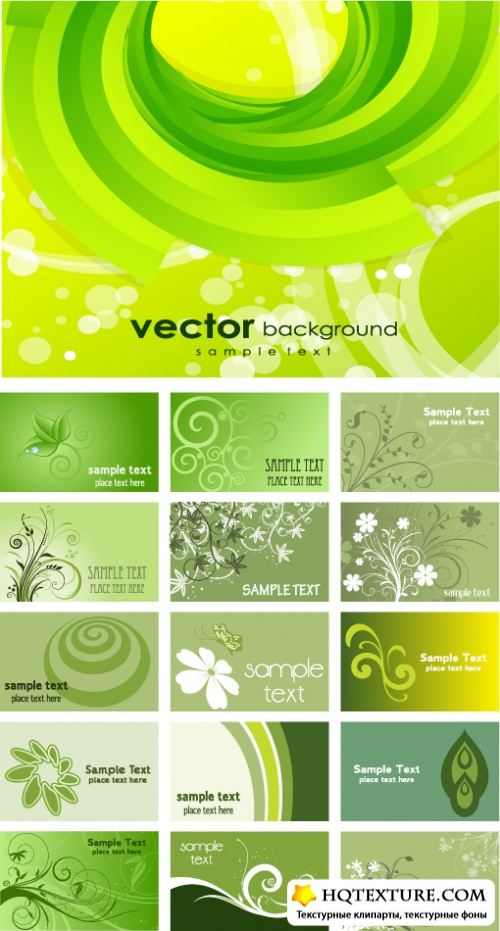 Green vector backrounds