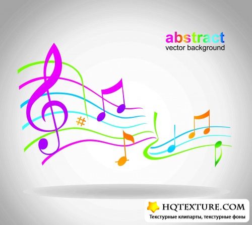 Abstract musical backgrounds