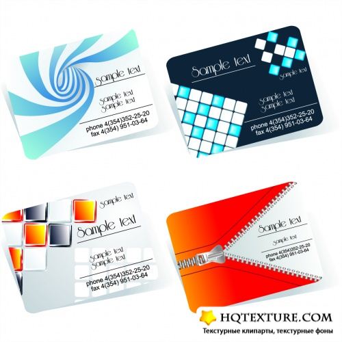 3D Business Cards Vector