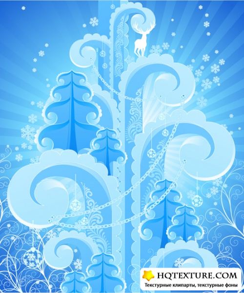 Winter blue backgrounds