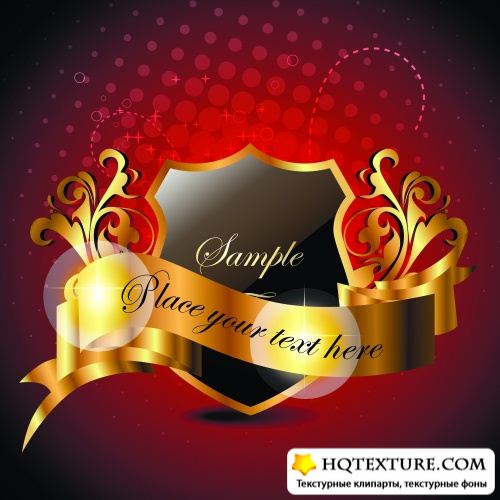 Stock Vector - Luxury Gold Labels
