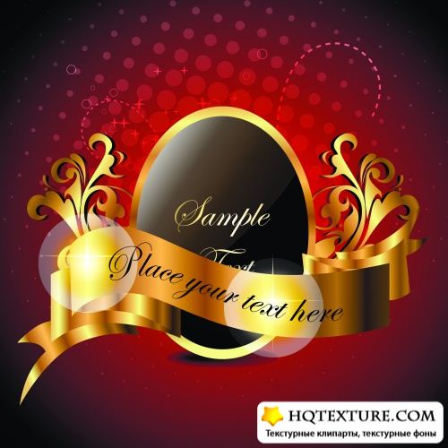 Stock Vector - Luxury Gold Labels