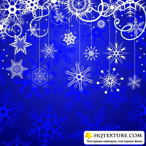 Stock Vector - Snowflakes Backgrounds