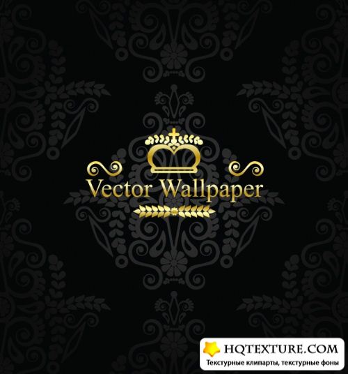Stock Vector - Vintage Wallpappers