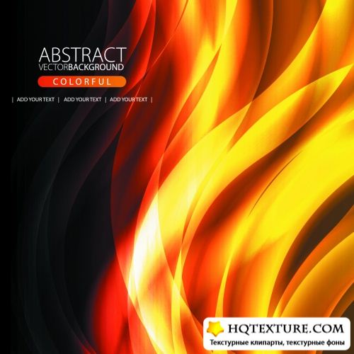 Fire Abstract Backgrounds Vector