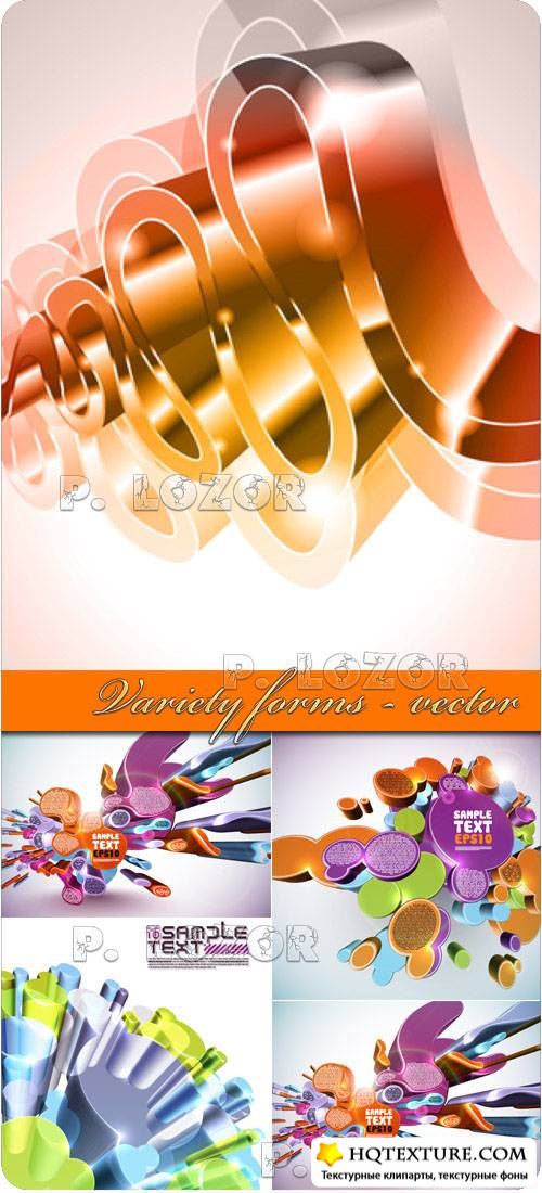 Variety forms - Vector background