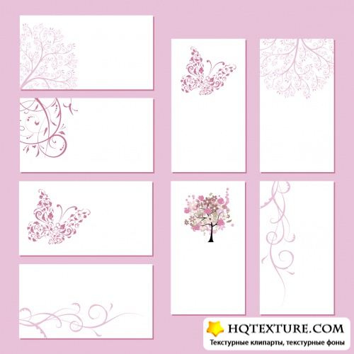 Natural Business Cards Vector