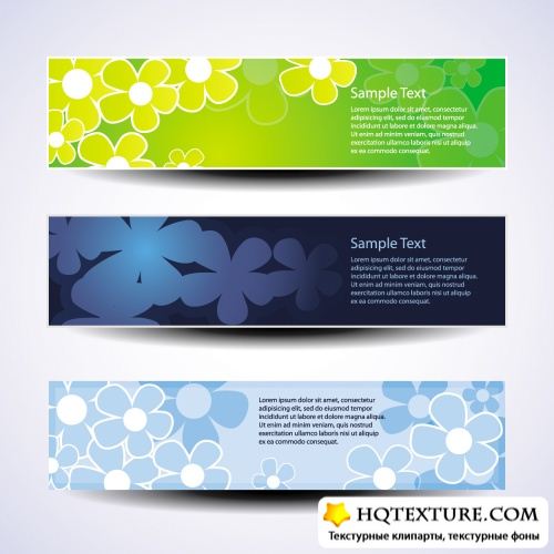 Stylish Color Banners Vector