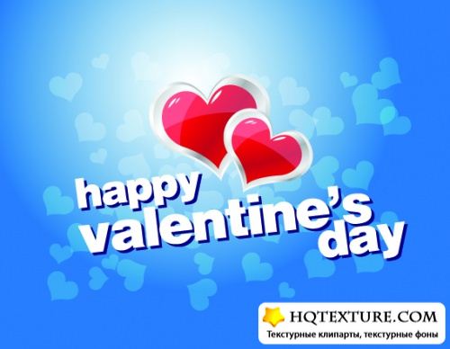 Valentine Greetings with Heart Shape - Stock Vectors