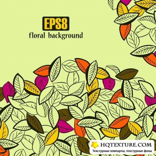 Backgrounds leaves - Stock Vectors 