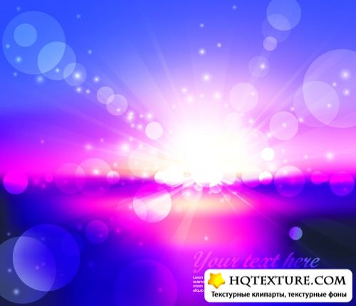 Halo of dazzling light, the sun vector background material