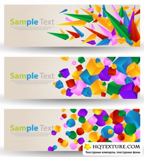 Vector Colored Banners