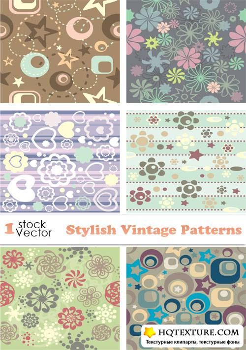 Stylish Vintage Patterns Vector