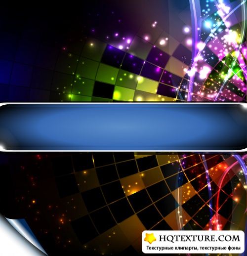 Disco Party Backgrounds Vector 2