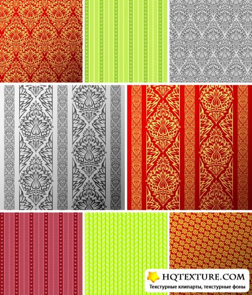 Stock Vector - Seamless Vintage Wallpapers