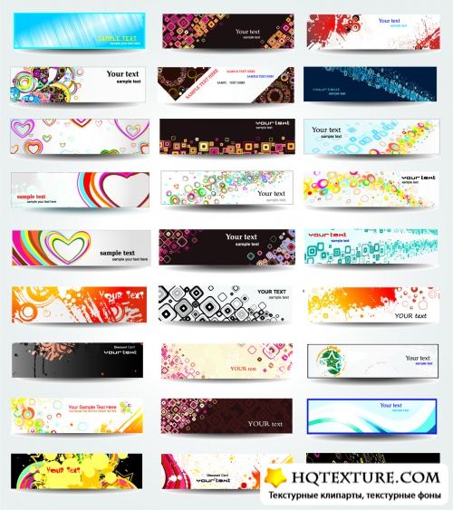 Abstract Banners Vector Collection