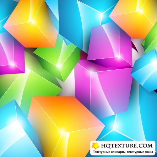 Colorful boxes background