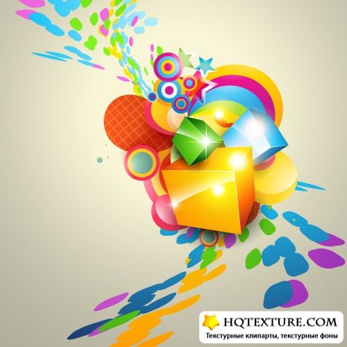 Colorful boxes background