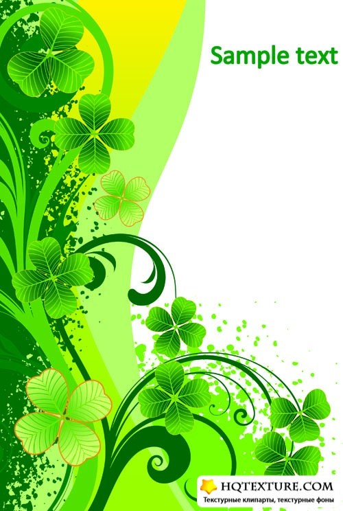 Green floral background |   